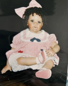 Masterpiece Gallery Maria Puppe Künstlerin Monica Levenig AA African American Baby - Bild 1 von 5