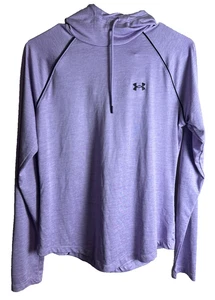 Under Armour Damen Lavendel Kapuze Activewear Sport Top Langarm Gr. S-M - Bild 1 von 4