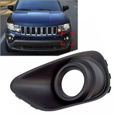 For Jeep Compass 2011-2017 2016 2015 Left Side Front Bumpe Fog Light Lamp Bezels - Image 1 of 4