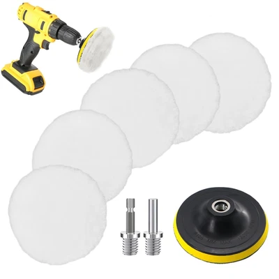 Polieraufsatz Polierscheibe Wolle 125mm Akkuschrauber Winkelschleifer - Bild 1 von 4