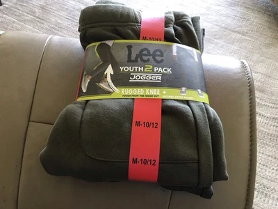 Pantalones deportivos Lee Boys M medianos (10/12) negros cintura elástica con cordón Foto 1 de 3