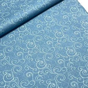 Connecting Threads Quilters Candy 2013 Swirls 5709 Provincial Blue BY THE 1/2 YD - Picture 1 of 7