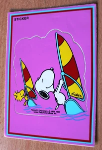 SNOOPY Charly BROWN / carte sticker - Foto 1 di 1