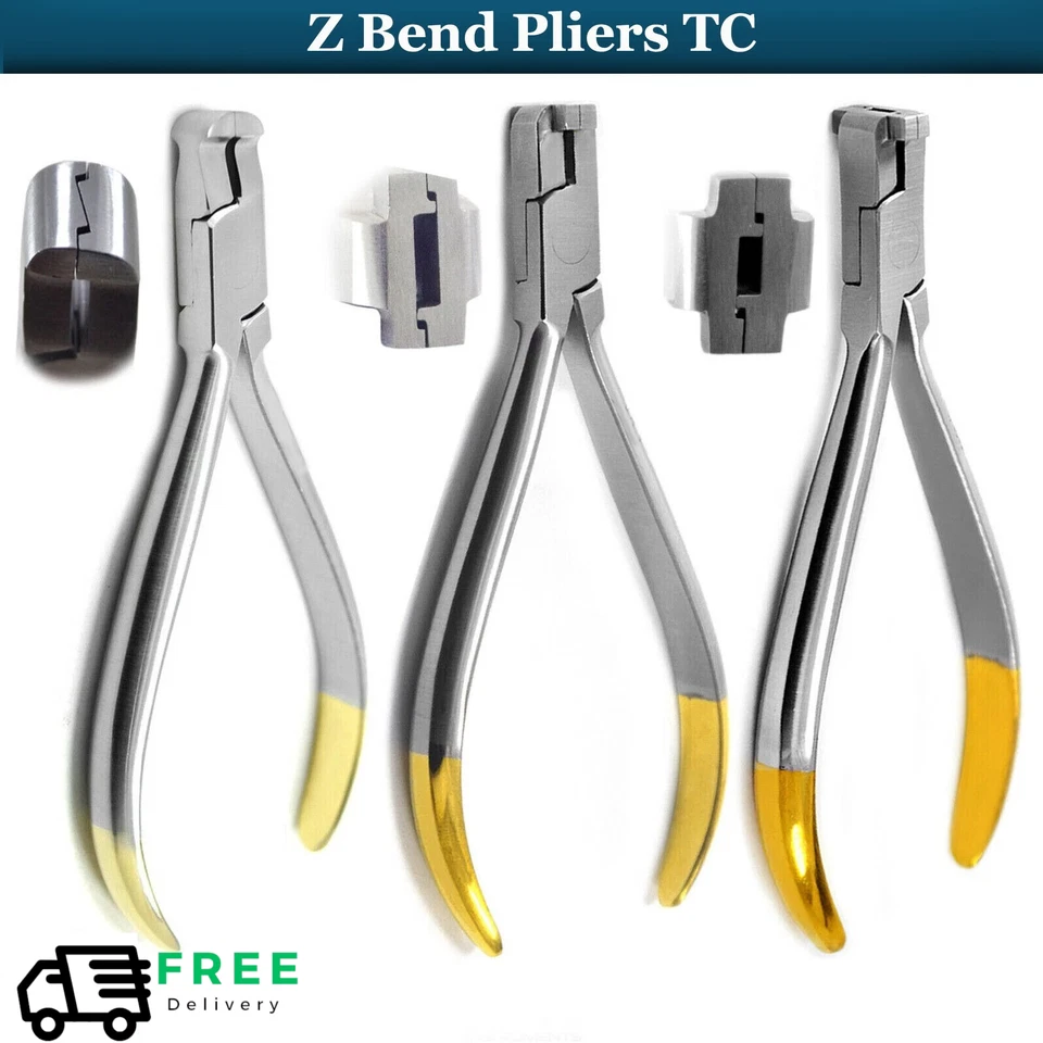 Z-Bend Pliers Dental Clinical Wire Bending Orthodontic Z Bender Loop Forming - Imagem 1 de 1