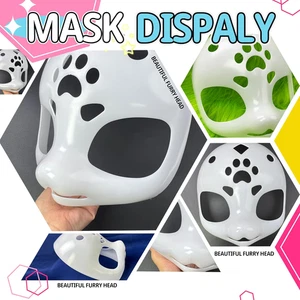 Fursuit Head Base Furry Mask 9" 3D Printed Accessories Therian Gear Gifts DIY - Picture 1 of 6