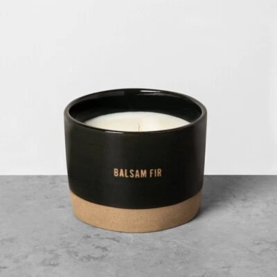 Candle Hearth & Hand with Magnolia Balsam Fir Soy Green 9oz Ceramic-  New - Image 1 of 4