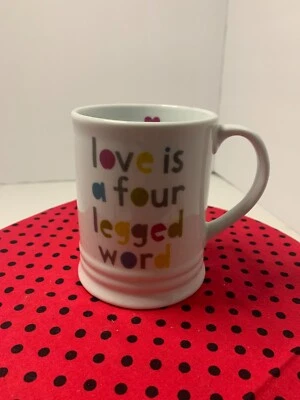 LOVE is a Four-letter word coffee cup. New condition - Image 1 of 4