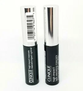 2 X Clinique High Impact Mascara 01 Black 3.5ml each Mini Travel - Picture 1 of 2