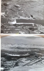Vintage Photos (set of 2) US Corp of Engineers The Dalles Dam, Columbia River - Picture 1 of 5