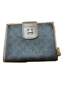 CELINE Macadam PVC/Leather Bifold Wallet Kiss Lock - Picture 1 of 7