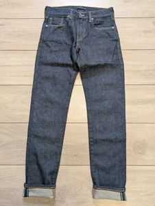 Levis 512 Japanese Denim Selvedge Straight Fit Blue Jeans W28 L32 Made Crafted - Picture 1 of 5