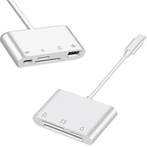 Type C Card Reader SD TF CF U Flash Disk Mouse OTG Adapter for iPad Pro Samsung - Picture 1 of 13