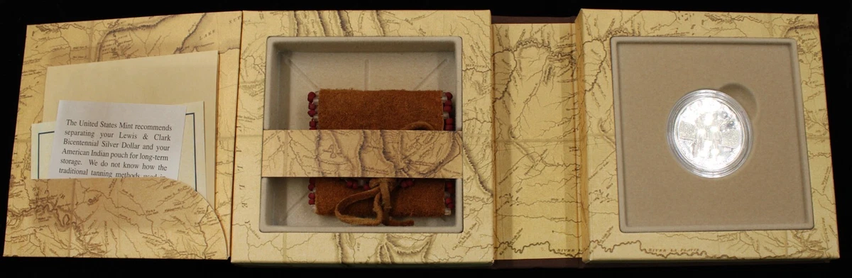 Lewis & Clark US Mint Coin & Pouch Set Three Affiliated Tribes
