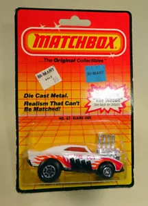 Matchbox Superfast Nr. 67 Flame Out / Red Rider weiß in Blisterpackung - Bild 1 von 5