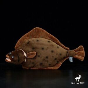 42cm Cute Flounder Sea Creatures Plush Toy Stuffed Animal Soft Doll Kids Gift