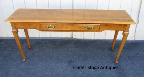 63543   ETHAN ALLEN Console Hall Table Sideboard Server Cover