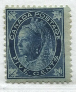 QV 1897 Leaf 5 cents mint o.g. hinged - Picture 1 of 1