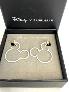 Disney X Baublebar Mickey Mouse weiße Creolen Disney und Schmuck Ohrringe - Bild 1 von 6