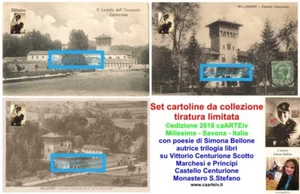 3 cartoline 2018 - Vittorio Centurione Scotto - Castello Monastero Millesimo - Foto 1 di 4
