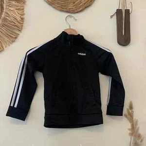 Kids/Youth Black Adidas Full Zip Jacket Size 5 - Picture 1 of 3