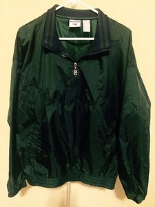 JERZEES Nylon Blue/Green Windbreaker Size L - Picture 1 of 6