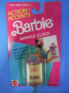 1989 BARBIE ACTION ACCENTS MANTLE CLOCK *NEW* - Picture 1 of 3