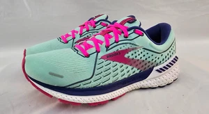 Brooks Adrenaline GTS 21 Laufschuhe Damengröße 10 B Yucca/marineblau/fuchsia - Bild 1 von 24