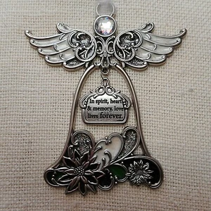 NEW Angel Ornament, "In spirit, heart & memory, love lives forever", from Ganz - Picture 1 of 3