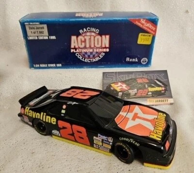 1995 Racing Action Platinum Series #28 Dale Jarrett carro fundido BANCO LACRADO 1:24 - Imagem 1 de 4