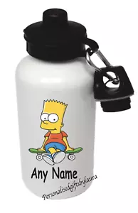 The Simpsons Bart Personalised Kids Drinks Sports Children's Water Bottle - Picture 1 of 1
