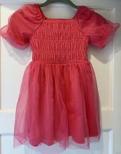 NEU J Crew Crewcuts Mädchen Organza Pink Celebrations Kleid Größe 6 - Bild 1 von 4