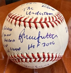 👍HOF Bruce Sutter Muti-Stats Steiner Verified MLB Baseball👍 - Picture 1 of 7