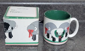 Vintage  1989 Potpourri Press Ceramic Black Sheep  Coffee Mug 10 oz - Picture 1 of 6