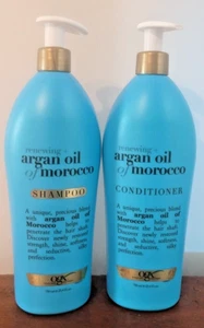 Ogx Premium Argan Oil Morocco Renewing Shampoo Conditioner Sulfate-Free, 25.4 oz