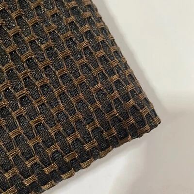 Altavoz Jacquard Grueso Vintage Tela Estéreo Negro y Marrón 0.75x0.5m Foto 1 de 4