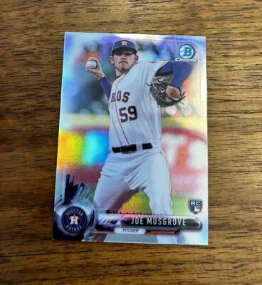 2017 Bowman Chrome Mini Refractors #92 JOE MUSGROVE  RC Houston Astros  - Image 1 of 2
