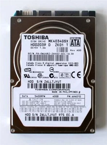 40GB 5400RPM SATA FW: AH401D LAPTOP HDD, MK4034GSX - Picture 1 of 3