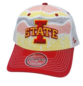 Iowa State Cyclones ISU Zephyr Trucker Mesh Snapback 5-Panel OSFM Hat Cap NEW - Picture 1 of 7