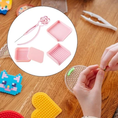 Mini Fuse Beads Picking Tray Kit for Enthusiasts,Pink for Crafts Supplies High - Bild 1 von 4