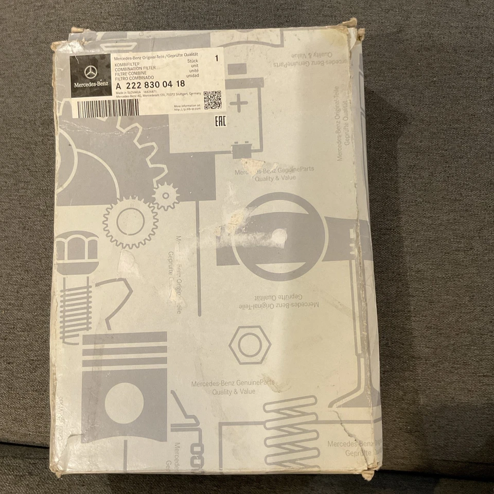 Juego de filtros de aire de cabina OEM 2228300418 Mercedes Benz Clase S S S450 S550 S560 S63 Foto 1 de 4
