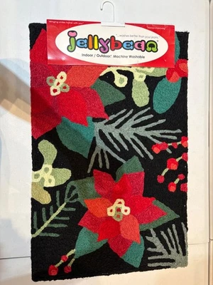 Alfombra lavable a máquina Jelly Bean Christmas Greenery 21x33 NUEVA A ESTRENAR Foto 1 de 4