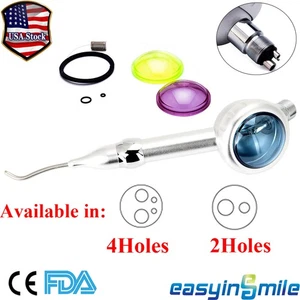 Dental Zähne Polieren Hygiene Prophy Polierer Jet Air Flow Handstück 2/4 Löcher - Bild 1 von 13