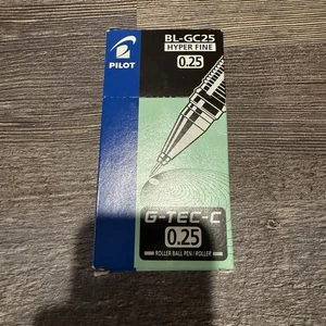 Pilot G-Tec-C Gel Tintenstifte 0,25 mm Hyperfeine Spitze, Schwarze Tinte 12er-Pack Hergestellt in Japan - Bild 1 von 10