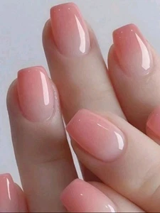 False Nails Kit 24pcs Press On Nails With Glue 2g, Jelly Tabs, UV Curing Tabs - Picture 1 of 4
