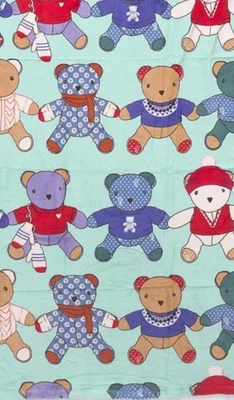 NUEVA Manta Vera Bradley Toasty Teddies Fleece 50"x80" •Sellada Foto 1 de 4