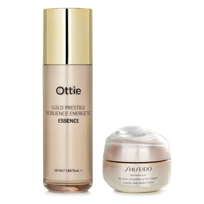 Shiseido Shiseido Benefiance Wrinkle Smoothing Eye Cream 15ml X Ottie Gold Pr... - Image 1 of 3