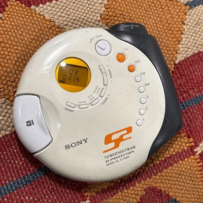 Sony CD Walkman y Estuche D-FS601 Sports S CD/WX/TV/AM/FM Radio Probado Foto 1 de 4