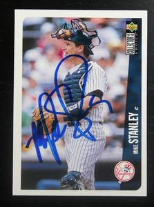 AUTOGRAPHED - Mike Stanley Upper Deck #236 New York Yankees 1995 MLB - Picture 1 of 2