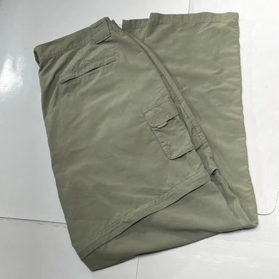 LL Bean Mens Convertible Zip Off Cargo Pants Large Fits 36x31 Hiking Stretch Tan - Image 1 of 4