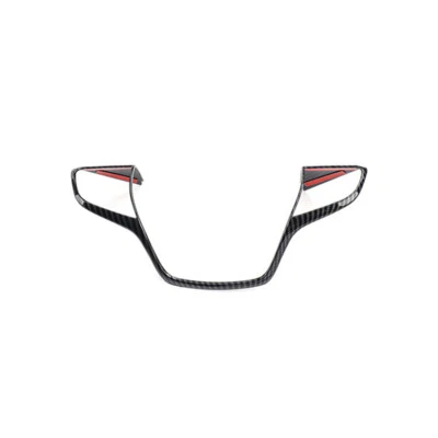 For Genesis G70 2017-2023 Carbon Fiber Style ABS Steering Wheel Frame Cover Trim - Image 1 of 4